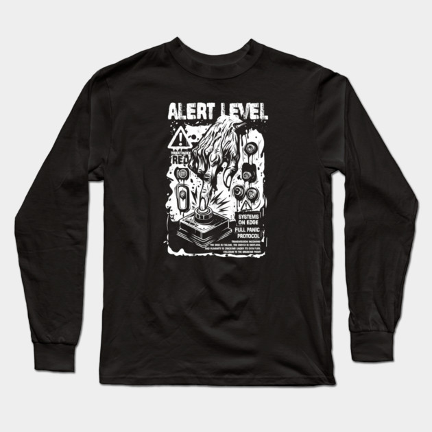 ALERT LEVEL Long Sleeve T-Shirt by artslaves