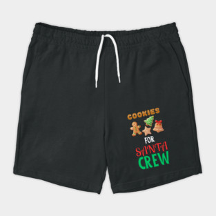 Cookies For Santa Crew Christmas Cookie Lover Festive Holiday Shorts