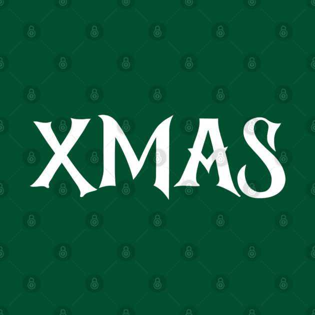 XMAS Lettering on Minimalist Christmas Aesthetic by Creatifly Graphic Tees