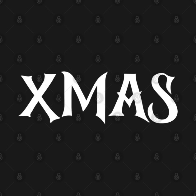 XMAS Lettering on Minimalist Christmas Aesthetic by Creatifly Graphic Tees
