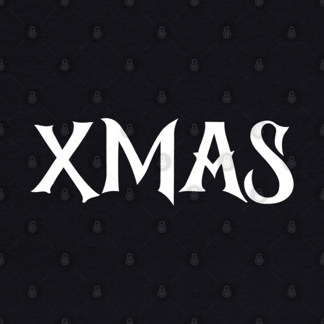XMAS Lettering on Minimalist Christmas Aesthetic by Creatifly Graphic Tees