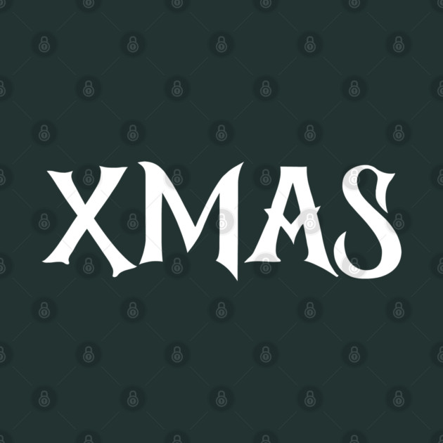 XMAS Lettering on Minimalist Christmas Aesthetic by Creatifly Graphic Tees
