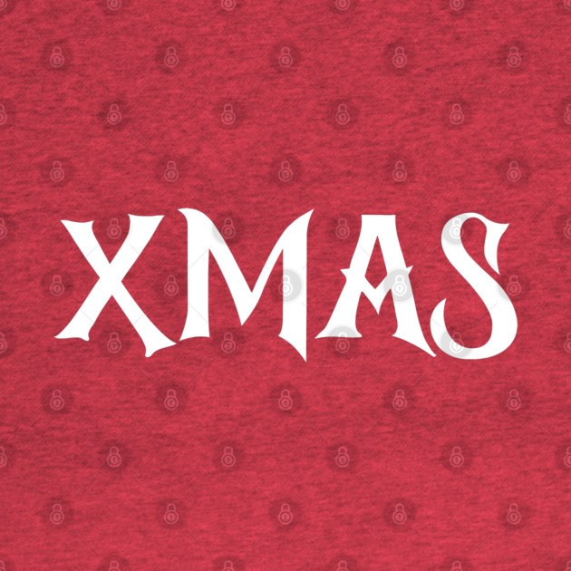 XMAS Lettering on Minimalist Christmas Aesthetic by Creatifly Graphic Tees