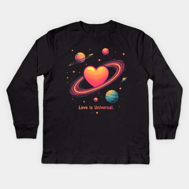 Love is Universal Kids Long Sleeve T-Shirt by Urbanprint