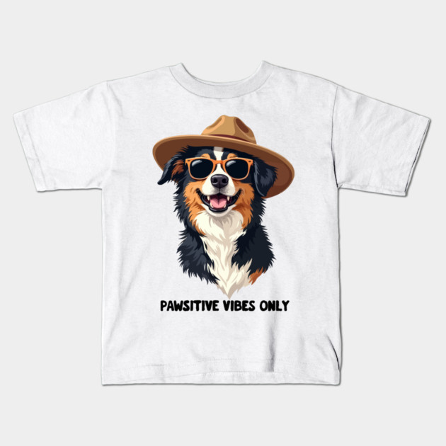 Pawsitive Vibes Only Spirit Kids T-Shirt by Urbanprint