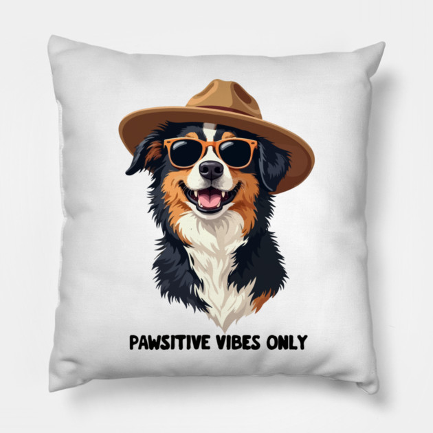 Pawsitive Vibes Only Spirit Pillow by Urbanprint