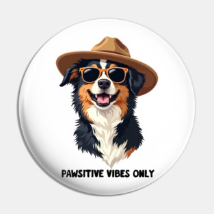 Pawsitive Vibes Only Spirit Pin