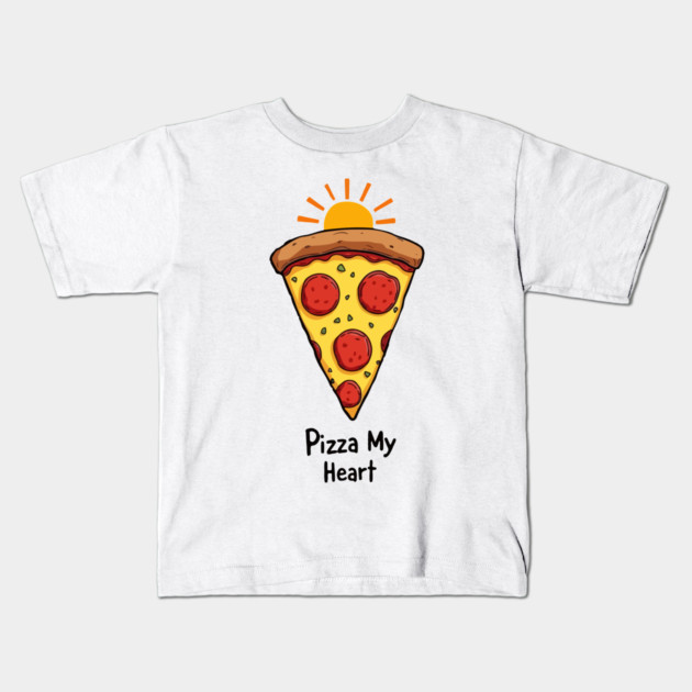 Pizza My Heart Kids T-Shirt by Urbanprint