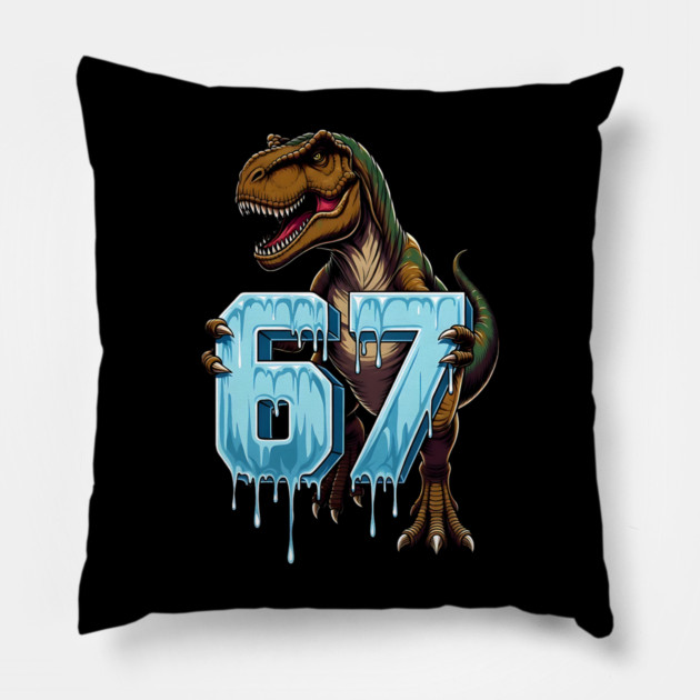 67 Dinosaur T-Rex Pillow by UrbanLifeApparel
