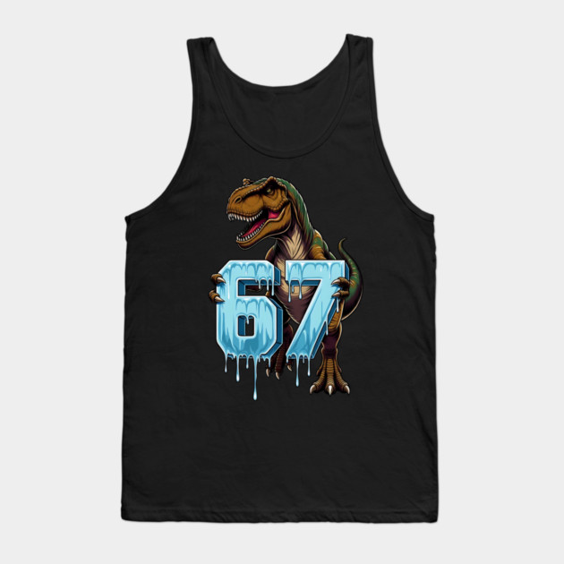 67 Dinosaur T-Rex Tank Top by UrbanLifeApparel