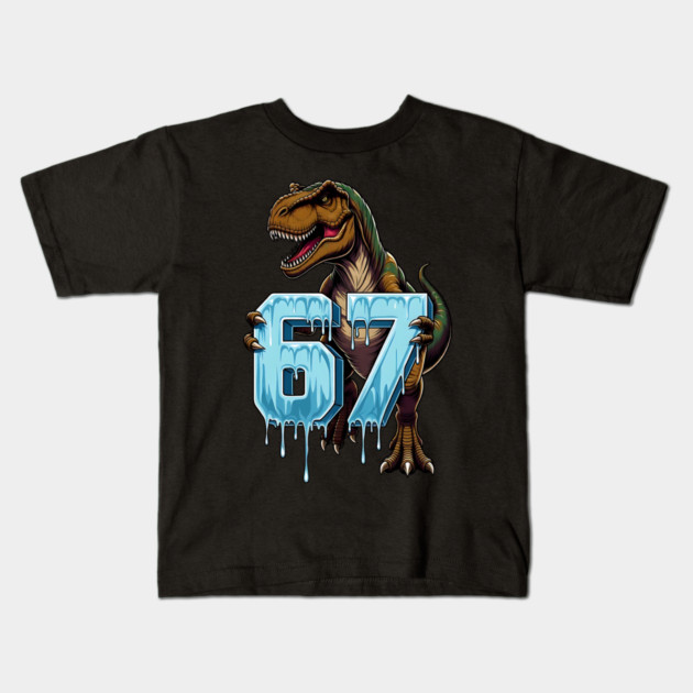67 Dinosaur T-Rex Kids T-Shirt by UrbanLifeApparel