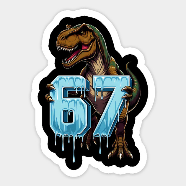 67 Dinosaur T-Rex Magnet by UrbanLifeApparel