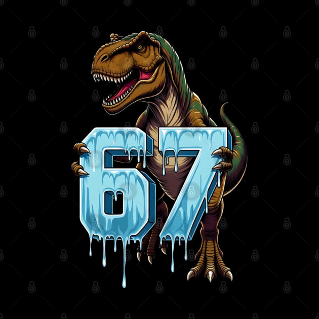 67 Dinosaur T-Rex by UrbanLifeApparel