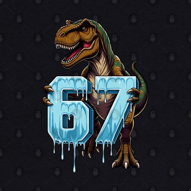 67 Dinosaur T-Rex by UrbanLifeApparel