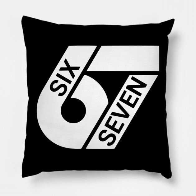 67 Six Seven  Design Pillow by UrbanLifeApparel