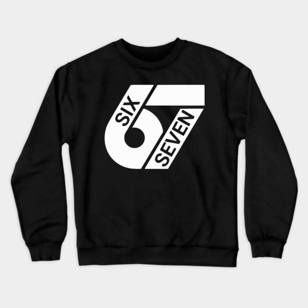 67 Six Seven  Design Crewneck Sweatshirt by UrbanLifeApparel