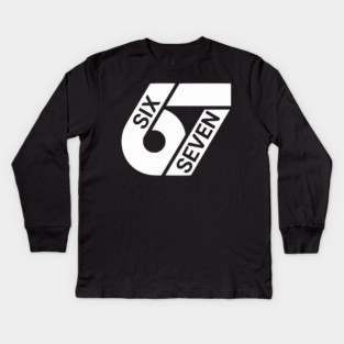 67 Six Seven  Design Kids Long Sleeve T-Shirt