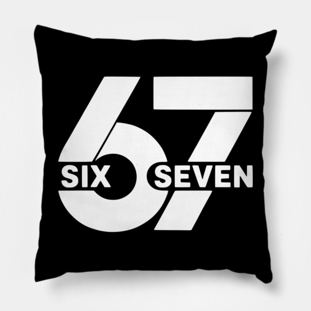 Six Seven Meme 67 Pillow by UrbanLifeApparel