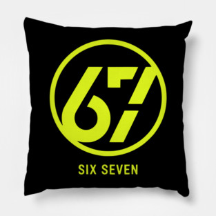 Neon 67 Meme Pillow