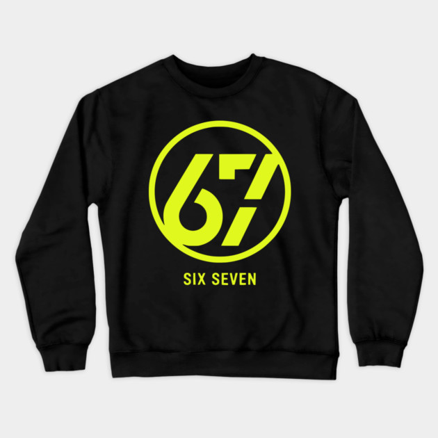 Neon 67 Meme Crewneck Sweatshirt by UrbanLifeApparel