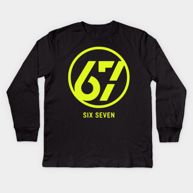 Neon 67 Meme Kids Long Sleeve T-Shirt by UrbanLifeApparel