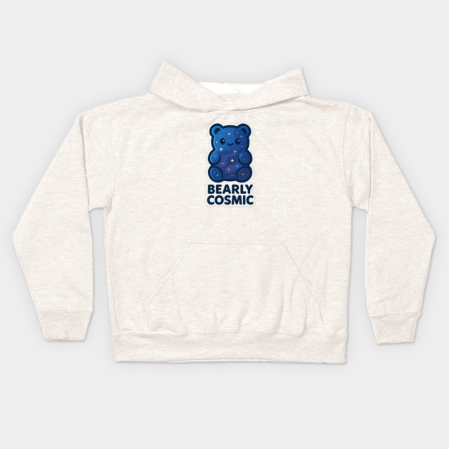 Bearly Cosmic – Cosmo Bites Kawaii Galaxy Gummy Bear Design Kids Hoodie by Anne Lee