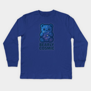 Bearly Cosmic – Cosmo Bites Kawaii Galaxy Gummy Bear Design Kids Long Sleeve T-Shirt
