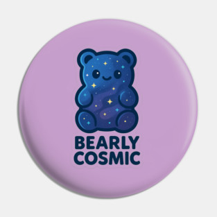 Bearly Cosmic – Cosmo Bites Kawaii Galaxy Gummy Bear Design Pin