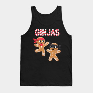 Funny Ginjas Gingerbread Ninjas for Christmas Xmas Tank Top