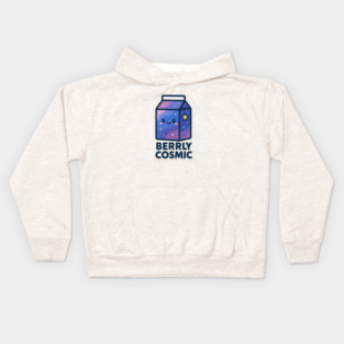 Berrly Cosmic – Cosmo Bites Kawaii Galaxy Milk Carton Design Kids Hoodie