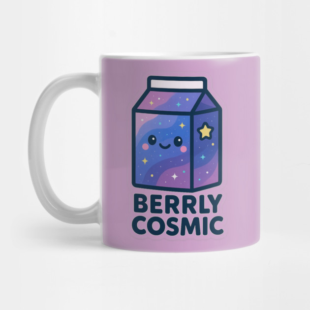 Berrly Cosmic – Cosmo Bites Kawaii Galaxy Milk Carton Design by Anne Lee