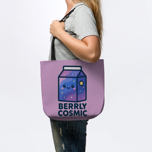 Berrly Cosmic – Cosmo Bites Kawaii Galaxy Milk Carton Design by Anne Lee