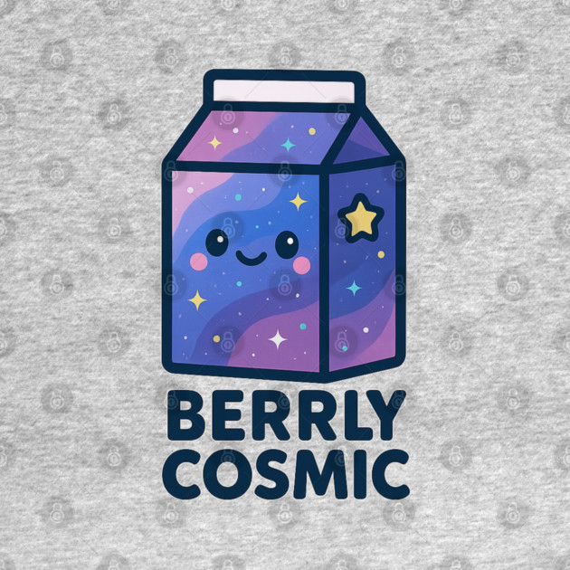 Berrly Cosmic – Cosmo Bites Kawaii Galaxy Milk Carton Design by Anne Lee