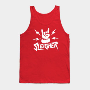 Sleigher – Metal Christmas Rock Hand Tank Top