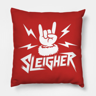 Sleigher – Metal Christmas Rock Hand Pillow