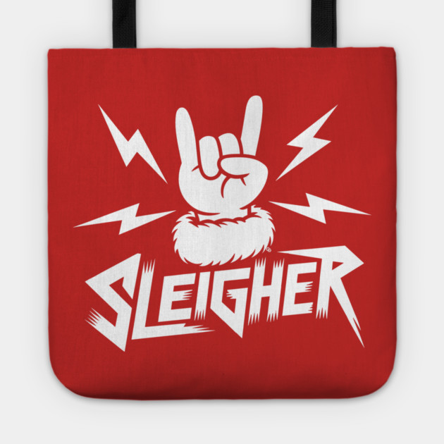 Sleigher – Metal Christmas Rock Hand Tote by Cosmo Gazoo