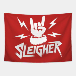 Sleigher – Metal Christmas Rock Hand Tapestry