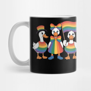 Just a Proud Goose, Pride Month, Pride Ally, LGBTQ Support, Social Justice, Comfort Colors Mug