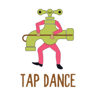 Funny Tap Dance Dancing Tap Dancer Pun Jokes Humor T-Shirt