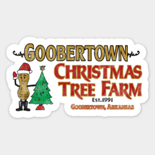 Goobertown Christmas Tree Farm Sticker