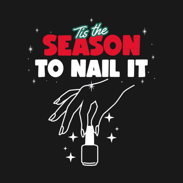 Tis the Season to Nail It Christmas Manicure by Lamount Tees