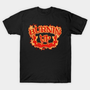 Burning Up Retro Flames Funny Vintage Holiday Style Design T-Shirt
