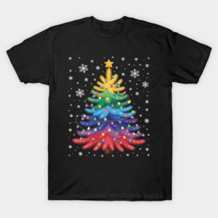 Merry Christmas LGBT Community Xmas Tree Gay T-Shirt