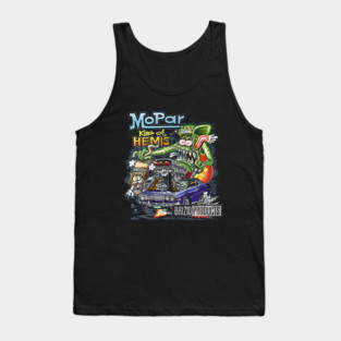 Mopar King of Hemis Rat Fink Detailed Art Tank Top