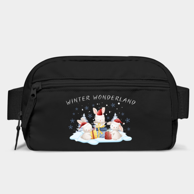 Winter Wonderland Bunnies with Christmas Gifts by Creatifly Graphic Tees