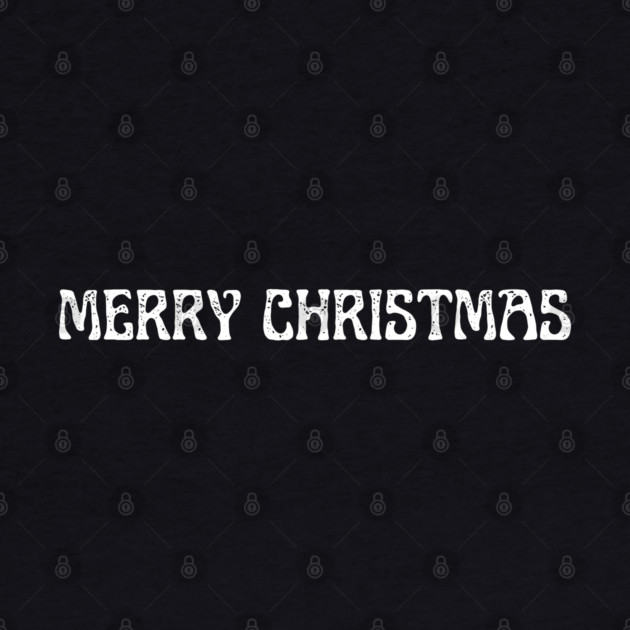Merry Christmas Vintage Whimsical Lettering by Creatifly Graphic Tees