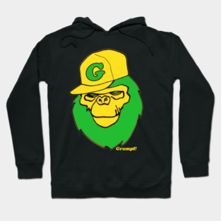 yellow and green gorilla Hoodie
