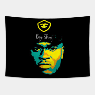 Big Shaq Pop Art. Michael Dapaah.  a British actor, rapper, and comedian. fictional rapper. comedy music. UK drill. comedy hip hop Tapestry