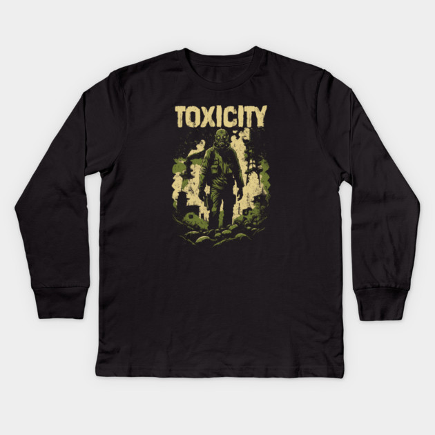 TOXICITY Kids Long Sleeve T-Shirt by artslaves