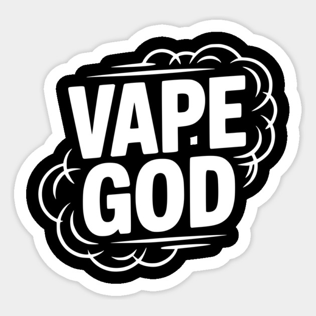Vape God Sticker by Frank Ring